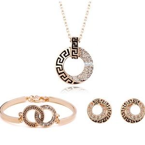 Fashion Double Loop Necklace Set